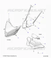 ELECTRICITE, HEADLIGHT AND TAILLIGHT