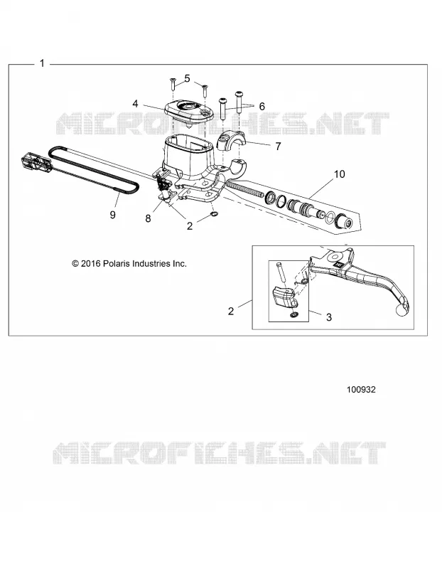 BRAKES, FRONT BRAKE LEVER AND MAITRE CYLINDRE