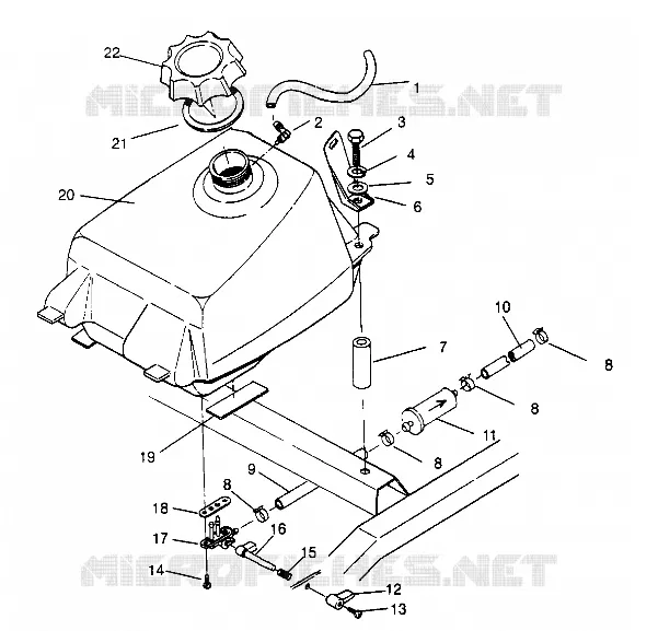 RESERVOIR A CARBURANT Magnum 2x4 W957544 (4926852685A012)