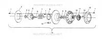 EMBRAYAGE DE TRANSMISSION XLT RMK 0960956, XLT SKS 0960556 AND EUROPEAN XLT SKS E960556 (4931813181C004)