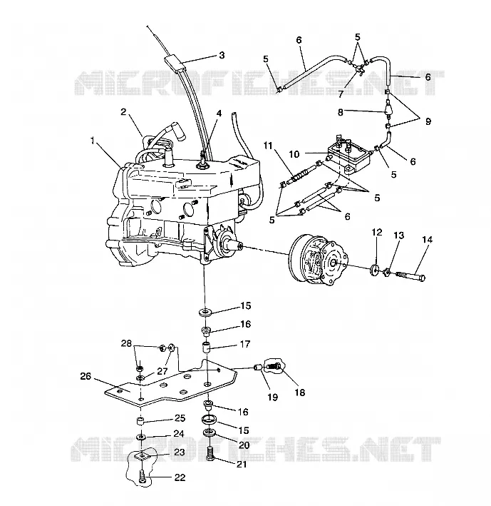 SUPPORT MOTEUR LITE/0933433 and  LITE DELUXE/0933431 (4922972297021A)