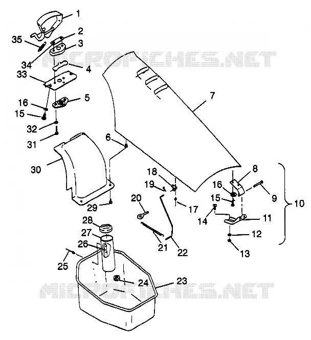COFFRE AVANT SLT 700 B974572 (4941124112A008)