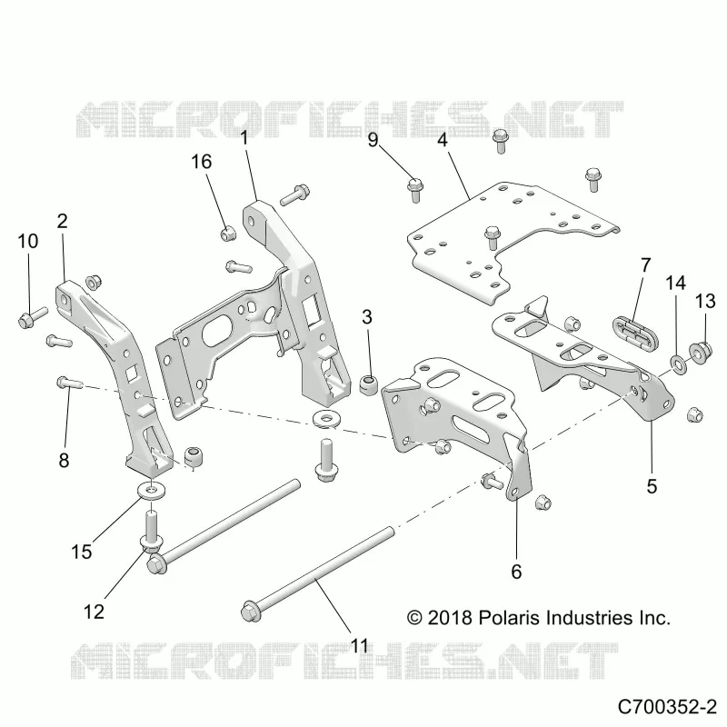 CHASSIS, MOUNTING, FRONT PONT