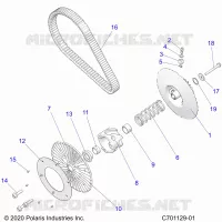 SYSTÃˆME DE TRANSMISSION, SECONDARY CLUTCH/BELT
