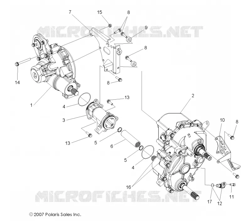 PONT, DIFFERENTIEL MOUNTING