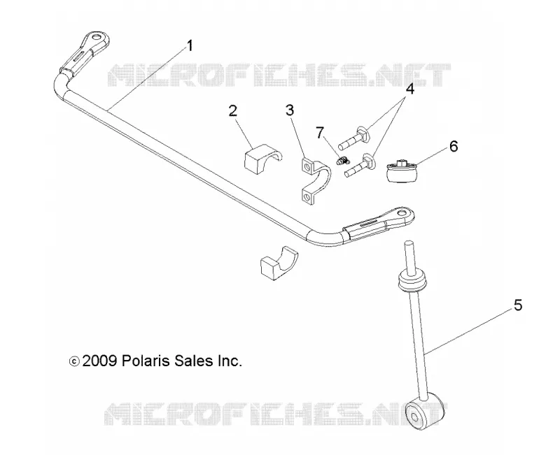 SUSPENSION, STABILISATEUR BRAS ARRIERE