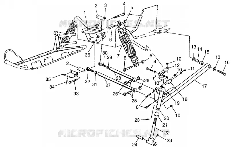SUSPENSION AVANT 440 XC 0971760 (4937873787B002)