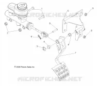 FREINS, PEDAL and MAITRE CYLINDRE MOUNTING