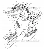 SUSPENSION AVANT AND SKI 500 EFI SKS 0962574, 500 EFI RMK 0962974, AND EURO (4931983198B001)