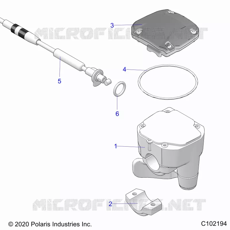 DIRECTION, CONTROLS, THROTTLE ASM. AND CABLE