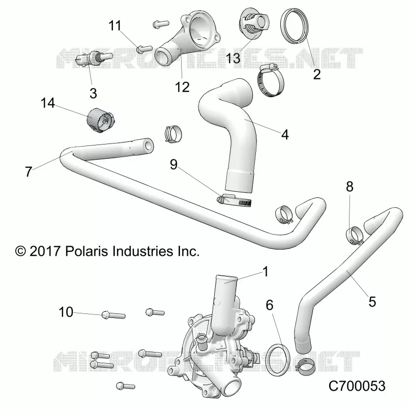 MOTEUR, WATERPUMP AND BYPASS