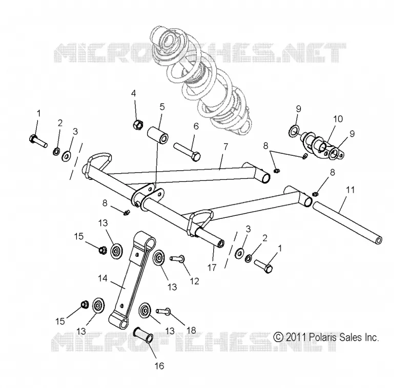 BRAS DE SUSPENSION AVANT (155 INCH)