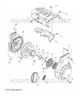 ENGINE, BLOWER HOUSING AND LANCEUR