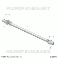 SYSTÃˆME DE TRANSMISSION, PROP SHAFT, FRONT