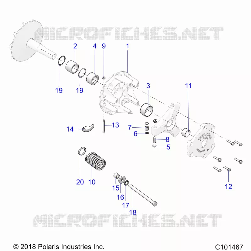 SYSTÃˆME DE TRANSMISSION, PRIMARY CLUTCH