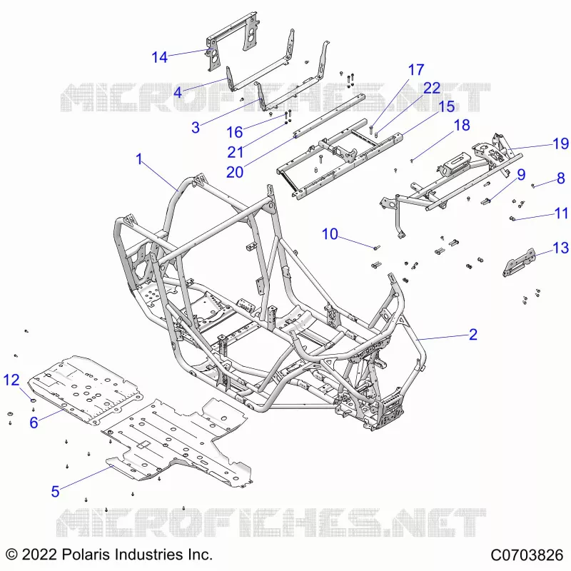 CHASSIS, MAIN FRAME AND SKID PLATES