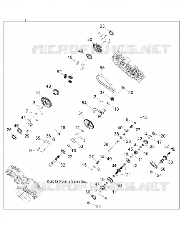 SYSTÈME DE TRANSMISSION, PONT PRINCIPAL INTERNALS