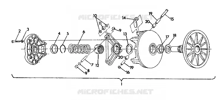 EMBRAYAGE DE TRANSMISSION 500 SPX (4922552255027A)