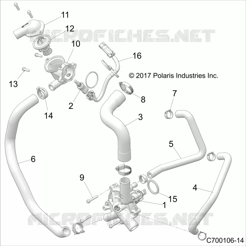 MOTEUR, WATERPUMP AND BYPASS