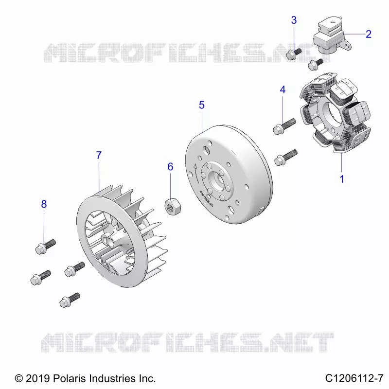 ENGINE, STATOR AND FLYROUE