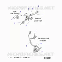 ELECTRICITE, WIRE HARNESS, HOOD, ELEC. START