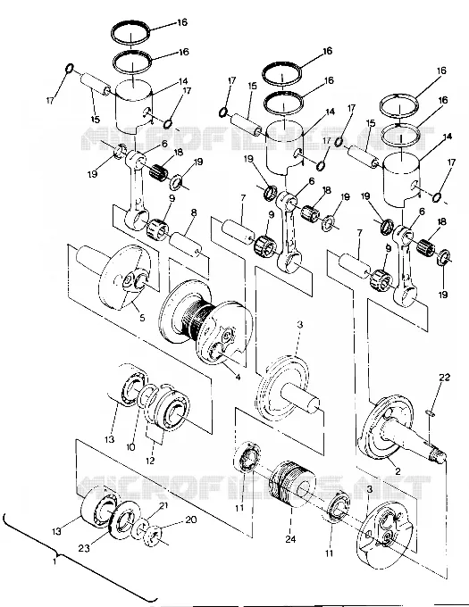 PISTON AND VILEBREQUIN  650 (4915411541039A)