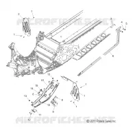CHASSIS, PROTECTION D'EMBRAYAGE AND REPOSE PIEDS (600/155 INCH)