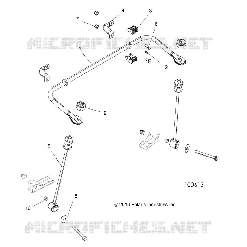 BARRE STABILISATRICE, REAR