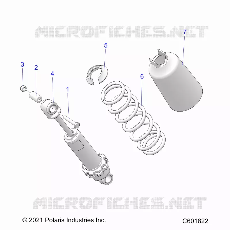 SUSPENSION, AMORTISSEUR AVANT TRACK (7045714)