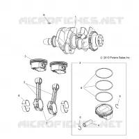 MOTEUR, VILEBREQUIN AND PISTON