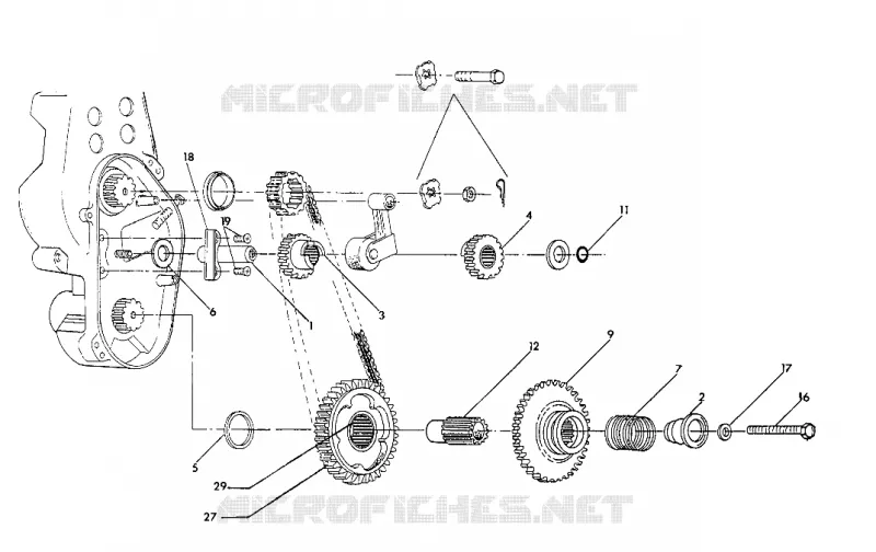 MARCHE ARRIERE CARTER DE CHAINEE SWEDISH LITE GT   SPORT GT (4922482248009A)