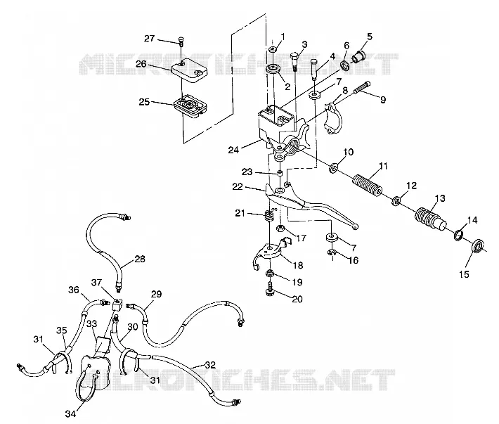 INSTRUMENTS- MAITRE CYLINDRE/FREIN LINE 4X4 350L S938139 (4924342434021A)