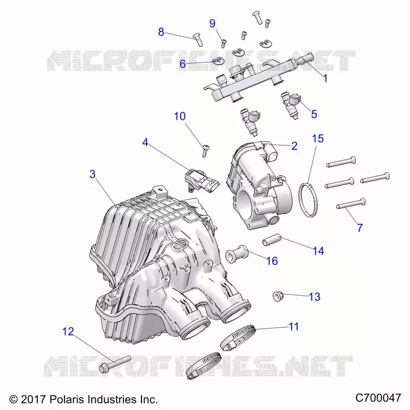 ENGINE, PRISE D'AIR MANIFOLD
