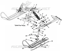 SUSPENSION AVANT AND SKI LITE GT 0973133 AND EUROPEAN LITE GT E973133 (4938253825B001)