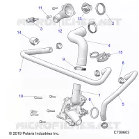 MOTEUR, WATERPUMP AND BYPASS