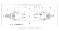 SYSTEME DE TRANSMISSION, FRONT HALF SHAFT