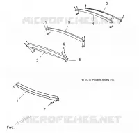 TOIT SUPPORTS, 4 PASSENGER