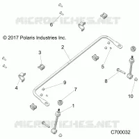 SUSPENSION, FRONT BARRE STABILISATRICE