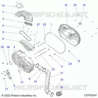 SYSTÃˆME DE TRANSMISSION, CLUTCH COVER AND DUCTING