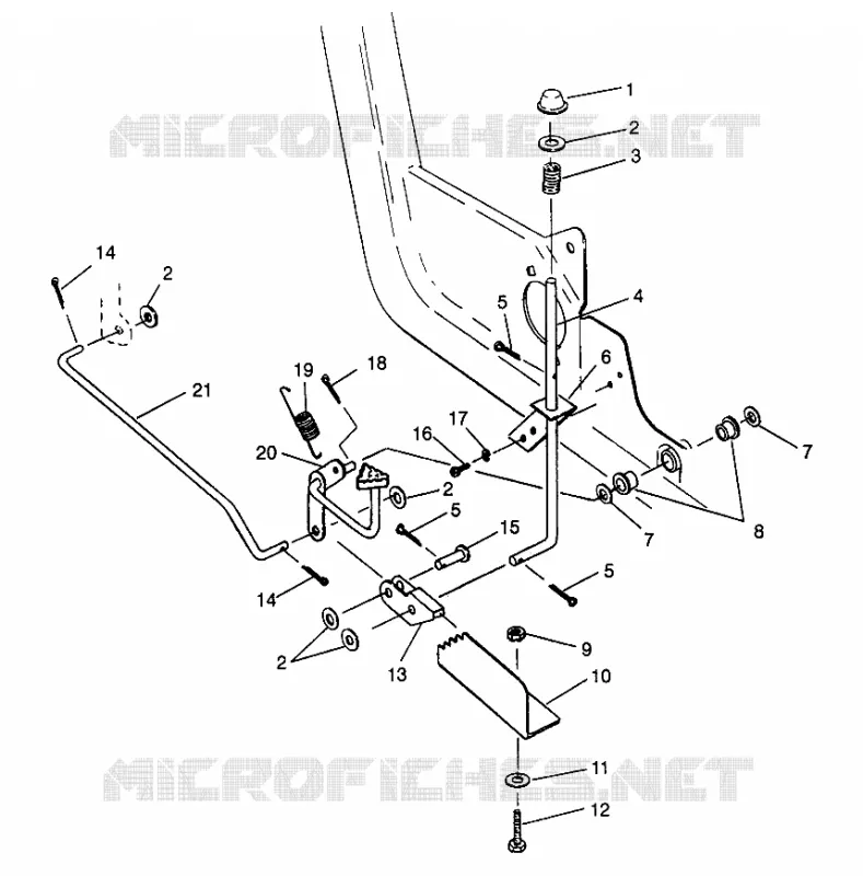PEDALE ET FREIN DE PARKING 6X6 400L NORWEGIAN N968740 (4935963596C001)