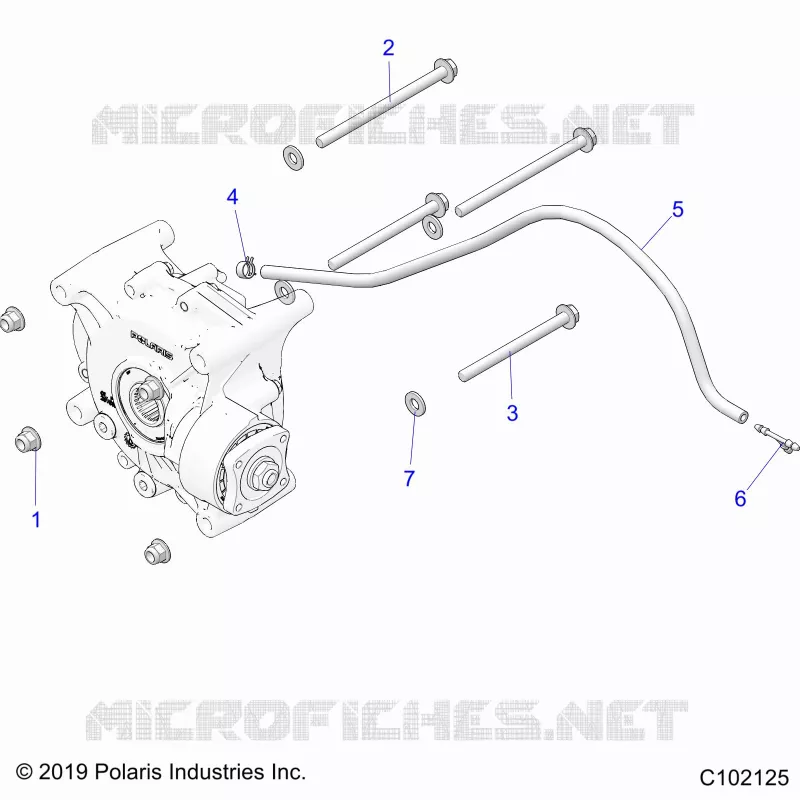 SYSTÃˆME DE TRANSMISSION, GEARCASE MOUNTING, REAR