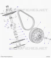 SYSTÃˆME DE TRANSMISSION, SECONDARY CLUTCH