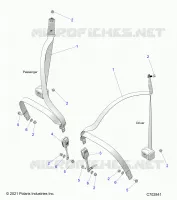 SIEGE BELT MOUNTING, FRONT