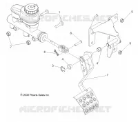 FREINS, PEDAL and MAITRE CYLINDRE MOUNTING
