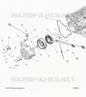 ENGINE, STATOR AND FLYROUE