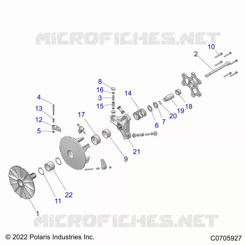 SYSTÃˆME DE TRANSMISSION, PRIMARY CLUTCH