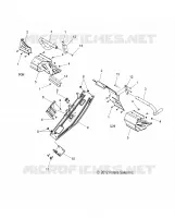 CHASSIS, PROTECTION D'EMBRAYAGE AND REPOSE PIEDS