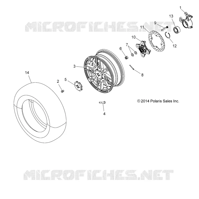 ROUES, FRONT and HUB