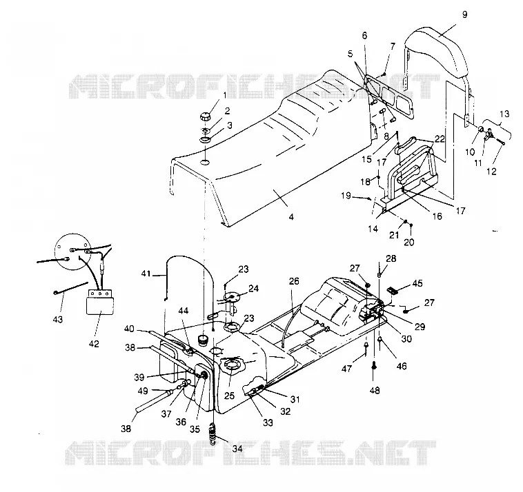 SIEGE ET RESERVOIR RXL TOURING 0950869 (4928982898A008)