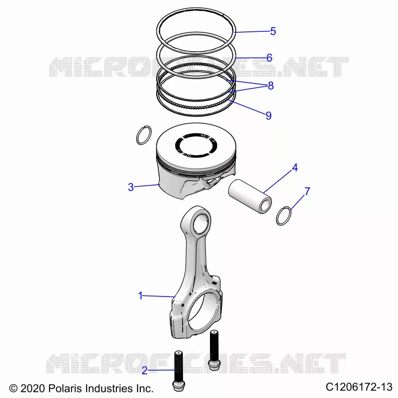 ENGINE, PISTON ET BIELLE